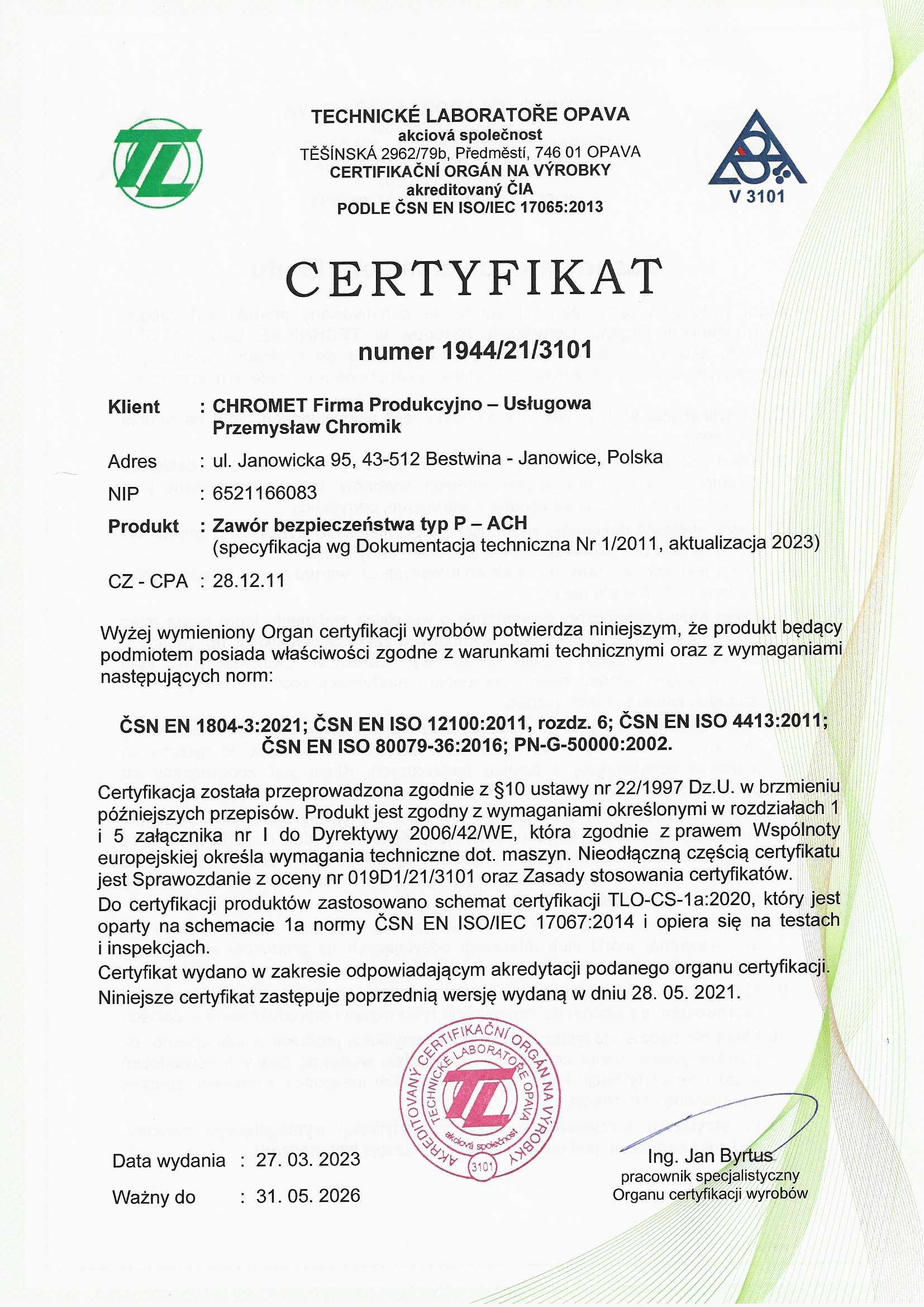 Certyfikat
